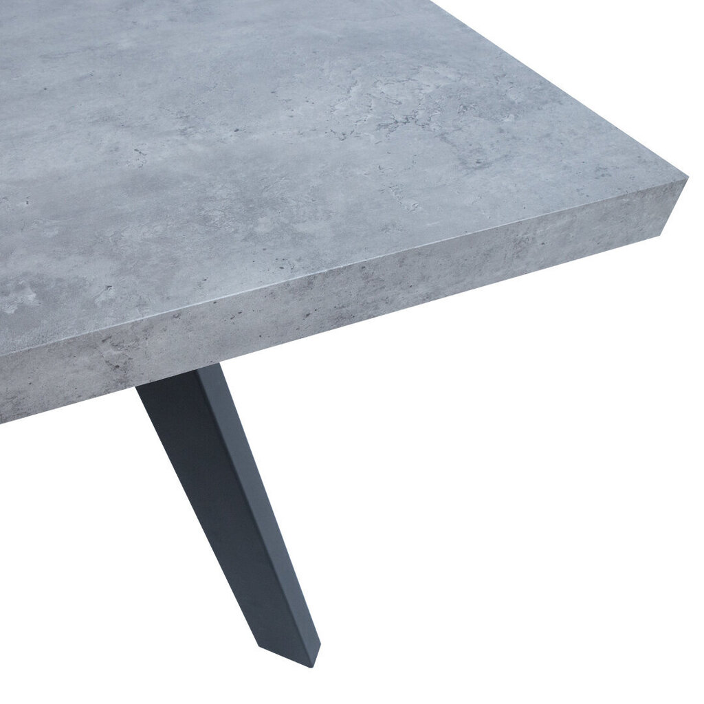 Ruokapöytä BRIGIT 159/198x84,5xH77cm betoni hinta ja tiedot | Ruokapöydät | hobbyhall.fi