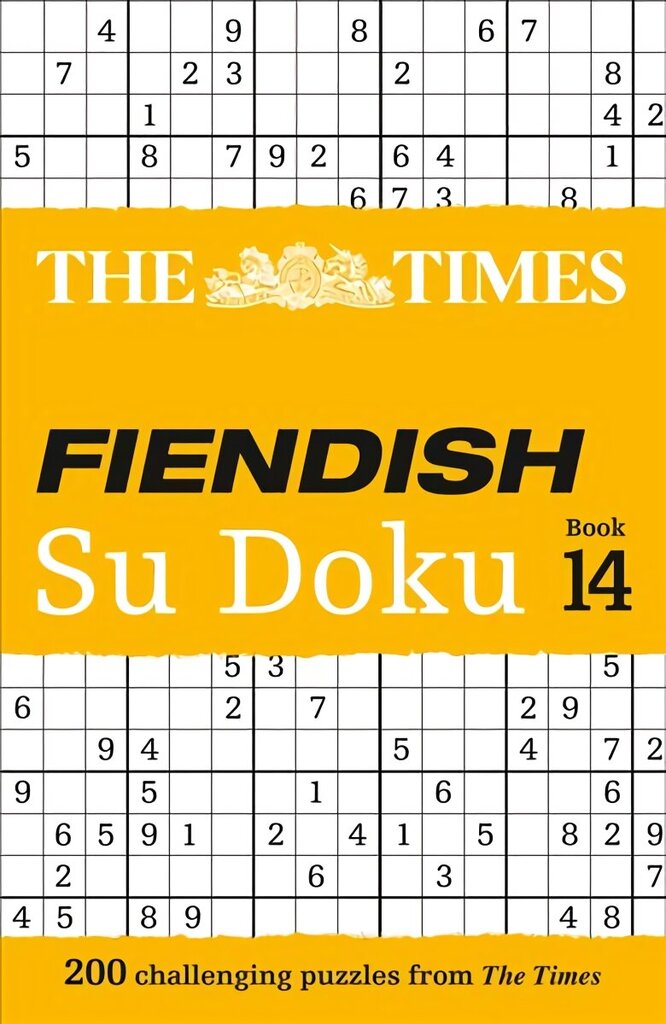 Times Fiendish Su Doku Book 14: 200 Challenging Su Doku Puzzles hinta ja tiedot | Lasten tietokirjat | hobbyhall.fi