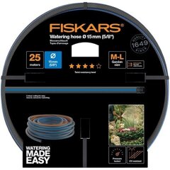 Fiskars Q4 puutarhaletku, 15mm (5/8 ”) 25 m hinta ja tiedot | Puutarhaletkut, kastelukannut ja muut kastelutarvikkeet | hobbyhall.fi
