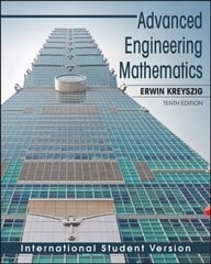 Advanced Engineering Mathematics, International Student Version 10th edition hinta ja tiedot | Yhteiskunnalliset kirjat | hobbyhall.fi