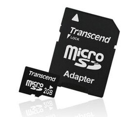 MEMORY MICRO SD 2GB/TS2GUSD TRANSCEND hinta ja tiedot | Puhelimen muistikortit | hobbyhall.fi