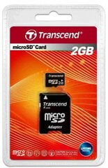 MEMORY MICRO SD 2GB/TS2GUSD TRANSCEND hinta ja tiedot | Transcend Puhelimet, älylaitteet ja kamerat | hobbyhall.fi