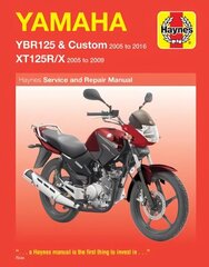 Yamaha YBR125 (05 - 16) & XT125R/X (05 - 09) Haynes Repair Manual 3rd Revised edition hinta ja tiedot | Matkakirjat ja matkaoppaat | hobbyhall.fi