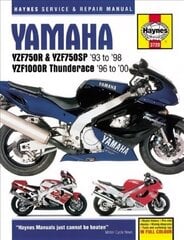 Yamaha YZF750R & YZF1000R Thunderace (93 - 00) Haynes Repair Manual hinta ja tiedot | Matkakirjat ja matkaoppaat | hobbyhall.fi