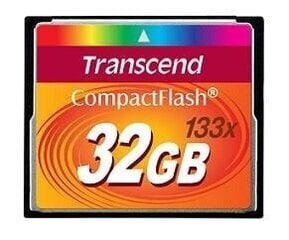 MEMORY COMPACT FLASH 32GB / 133X TS32GCF133 TRANSCEND. hinta ja tiedot | Transcend Puhelimet, älylaitteet ja kamerat | hobbyhall.fi
