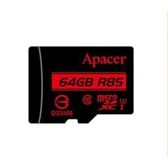 Matkapuhelimen muisti Apacer AP64GMCSX10U5-R, 64GB hinta ja tiedot | Apacer Puhelimet, älylaitteet ja kamerat | hobbyhall.fi