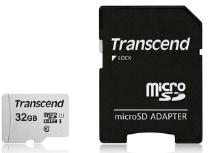 Transcend MicroSDHC UHS-1 32GB TS32GUSD300S-A hinta ja tiedot | Transcend Matkapuhelimet ja tarvikkeet | hobbyhall.fi