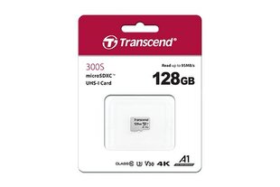 MEMORY MICRO SDXC 128GB W/ADAP/C10 TS128GUSD300S-A TRANSCEND hinta ja tiedot | Transcend Matkapuhelimet ja tarvikkeet | hobbyhall.fi