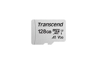 MEMORY MICRO SDXC 128GB W/ADAP/C10 TS128GUSD300S-A TRANSCEND hinta ja tiedot | Puhelimen muistikortit | hobbyhall.fi