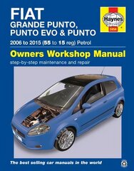 Fiat Grande Punto, Punto Evo and Punto Petrol (06 - 15) Haynes Repair Manual hinta ja tiedot | Matkakirjat ja matkaoppaat | hobbyhall.fi