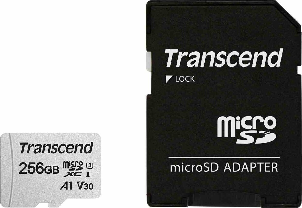 MEMORY MICRO SDXC 256GB W/ADAP/C10 TS256GUSD300S-A TRANSCEND hinta ja tiedot | Puhelimen muistikortit | hobbyhall.fi