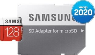 MEMORY MICRO SDXC EVO+ 128GB/C10 W/A MB-MC128HA/EU SAMSUNG hinta ja tiedot | Puhelimen muistikortit | hobbyhall.fi