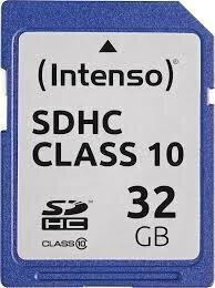 MEMORY SDHC 32GB C10/3411480 INTENSO hinta ja tiedot | Puhelimen muistikortit | hobbyhall.fi