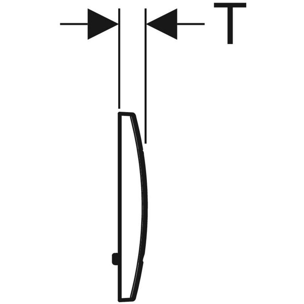 Geberit Delta20 huuhtelupainike kahden äänenvoimakkuuden vähennystoimintoa varten, valkoinen, 115.127.11.1 hinta ja tiedot | WC-istuimen lisätarvikkeet | hobbyhall.fi