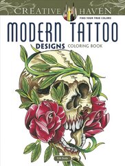 Creative Haven Modern Tattoo Designs Coloring Book hinta ja tiedot | Terveys- ja ravitsemuskirjat | hobbyhall.fi