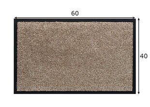 Eteismatto Watergate, vaaleanbeige, 40 x 60 cm hinta ja tiedot | Ovimatot | hobbyhall.fi