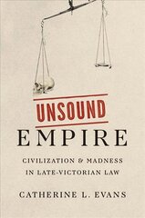 Unsound Empire: Civilization and Madness in Late-Victorian Law hinta ja tiedot | Historiakirjat | hobbyhall.fi