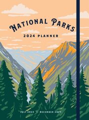 National Parks 2024 Weekly Planner: July 2023 - December 2024 hinta ja tiedot | Terveys- ja ravitsemuskirjat | hobbyhall.fi