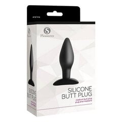 Anustappi S Pleasures Silicone Black (Ø 4 cm) hinta ja tiedot | Anaalilelut | hobbyhall.fi