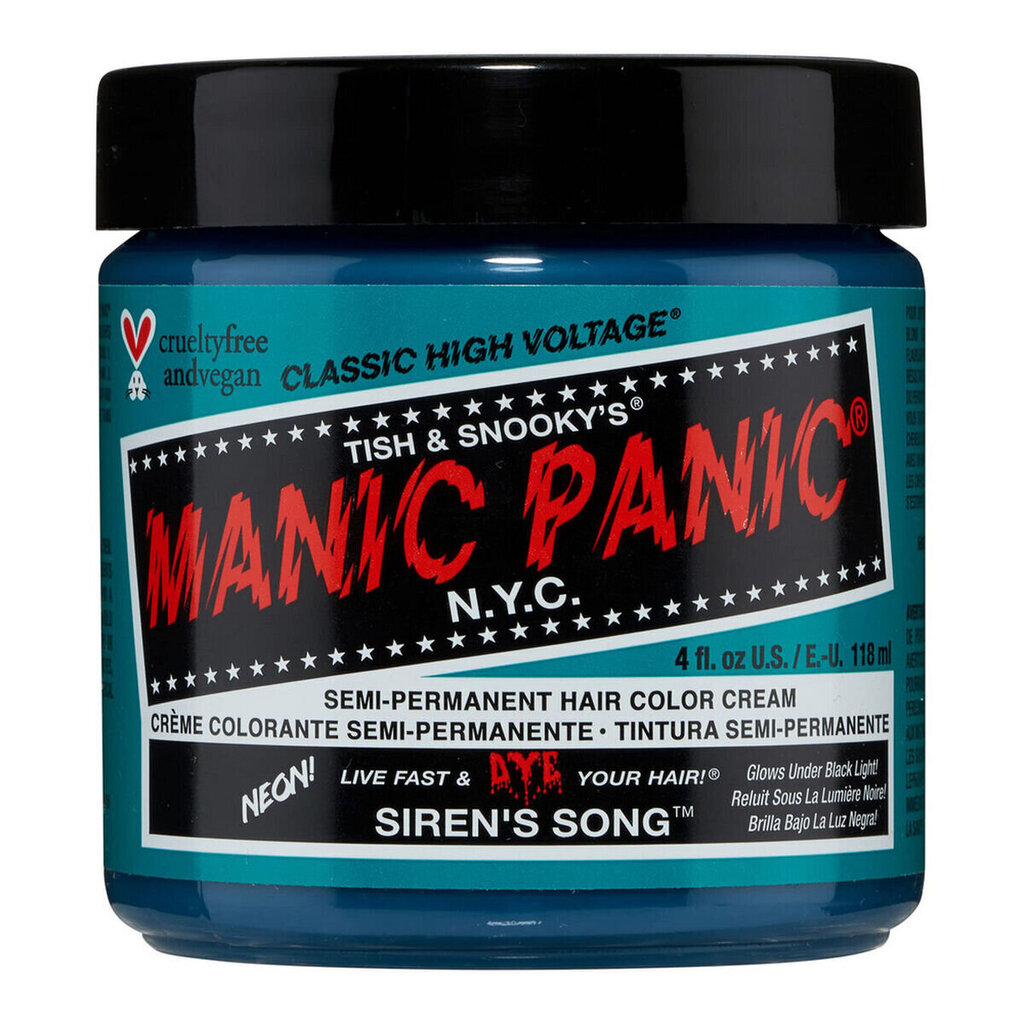 Pysyvä väriaine Classic Manic Panic MPNYC Siren'S Song (118 ml) hinta ja tiedot | Hiusvärit | hobbyhall.fi