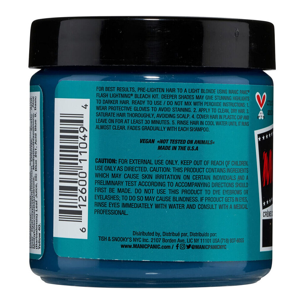 Pysyvä väriaine Classic Manic Panic MPNYC Siren'S Song (118 ml) hinta ja tiedot | Hiusvärit | hobbyhall.fi