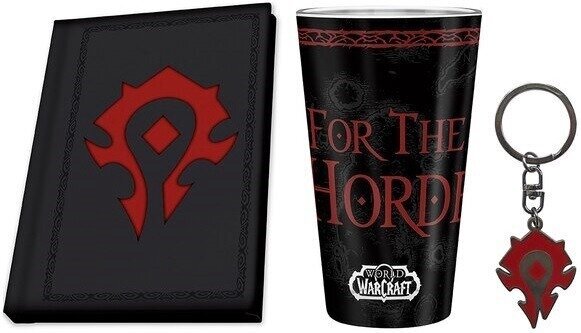 WORLD OF WARCRAFT - Box XXL glass + Keychain + Notebook "Horde" hinta ja tiedot | Pelien oheistuotteet | hobbyhall.fi