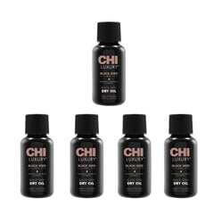 Kuiville hiuksille öljy mustasiemenöljyllä CHI Luxury, 15 ml x 5 kpl. hinta ja tiedot | Hiusnaamiot, öljyt ja seerumit | hobbyhall.fi