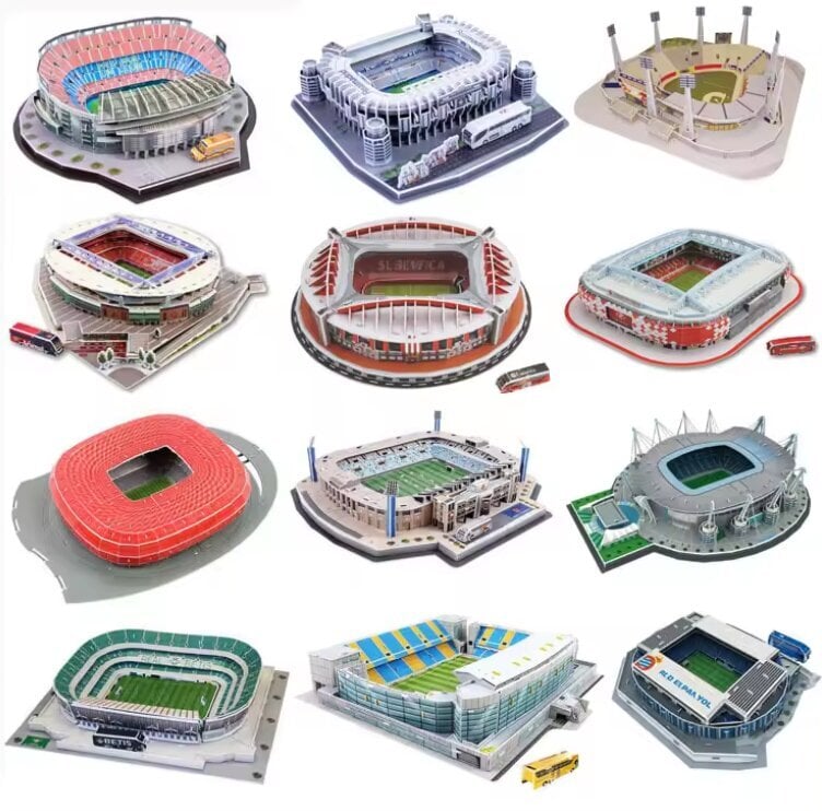 3D-palapeli jalkapallostadion Santiago Bernabeu hinta ja tiedot | Palapelit | hobbyhall.fi