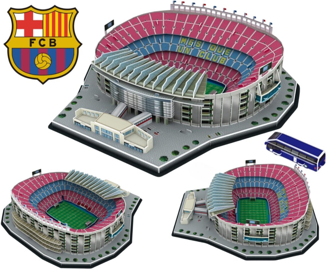 Palapeli 3D jalkapallostadion BARCELONA CAMP NOU hinta ja tiedot | Palapelit | hobbyhall.fi