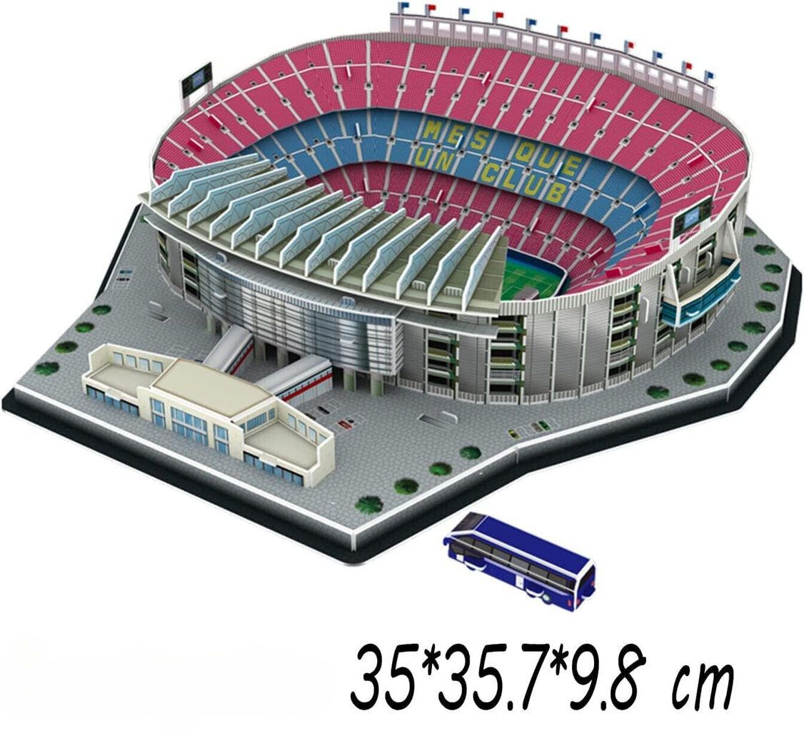 Palapeli 3D jalkapallostadion BARCELONA CAMP NOU hinta ja tiedot | Palapelit | hobbyhall.fi