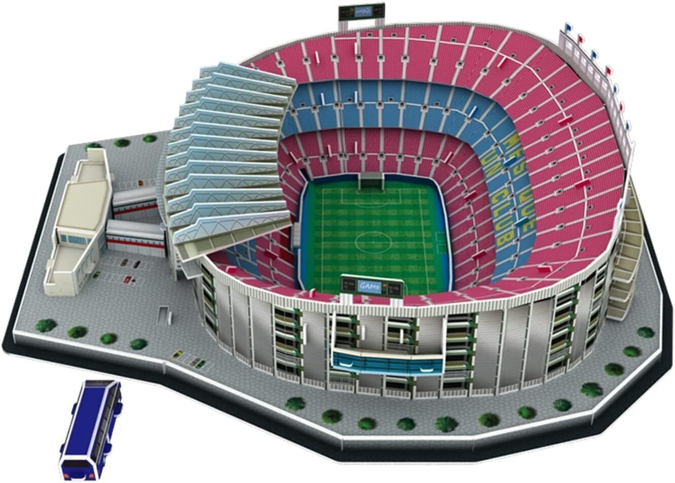 Palapeli 3D jalkapallostadion BARCELONA CAMP NOU hinta ja tiedot | Palapelit | hobbyhall.fi