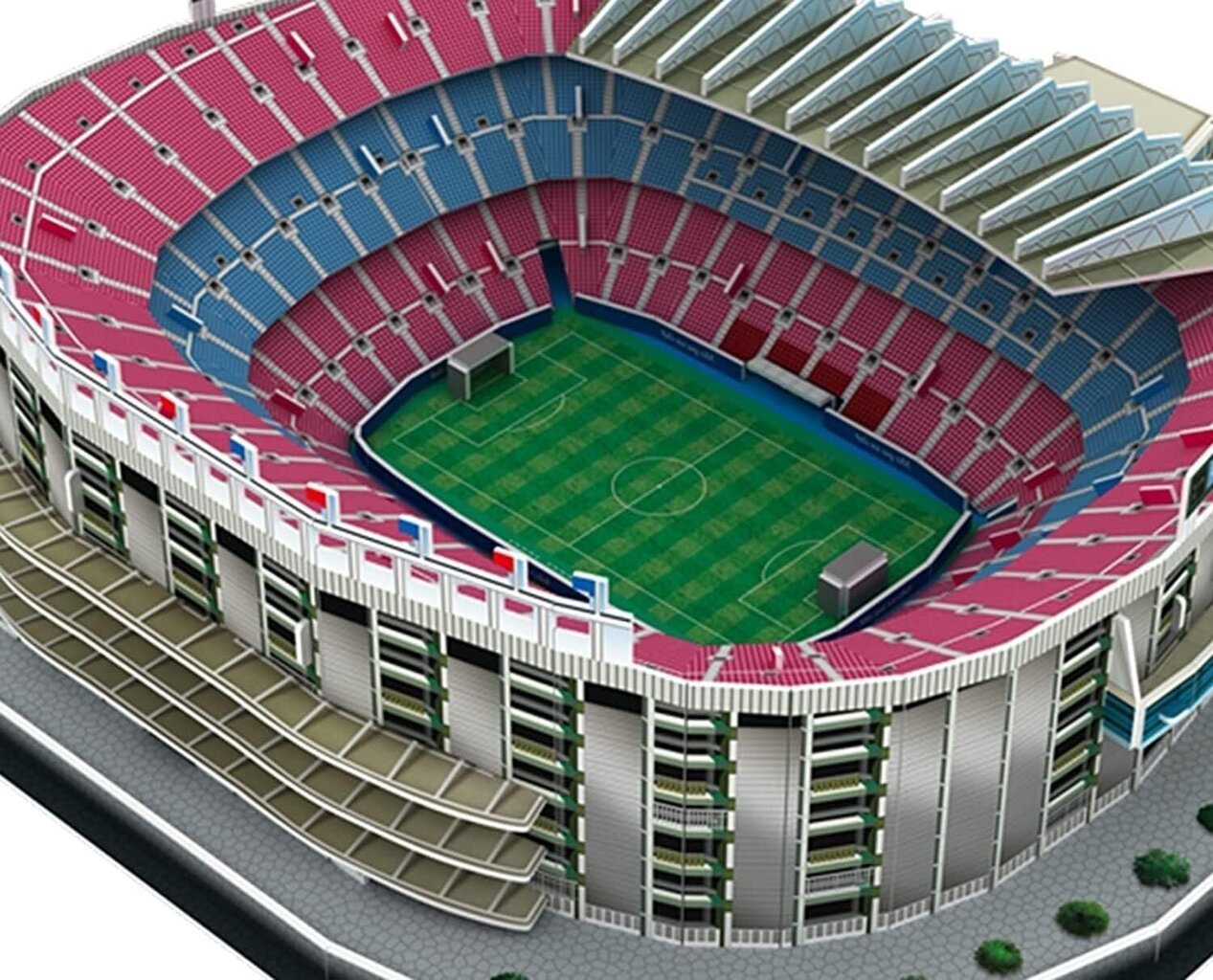 Palapeli 3D jalkapallostadion BARCELONA CAMP NOU hinta ja tiedot | Palapelit | hobbyhall.fi