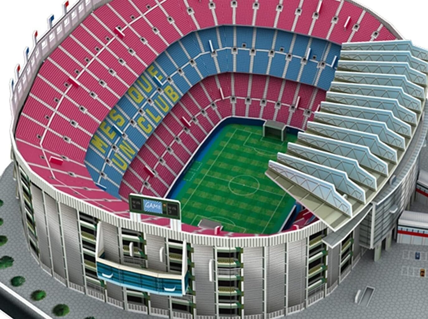 Palapeli 3D jalkapallostadion BARCELONA CAMP NOU hinta ja tiedot | Palapelit | hobbyhall.fi