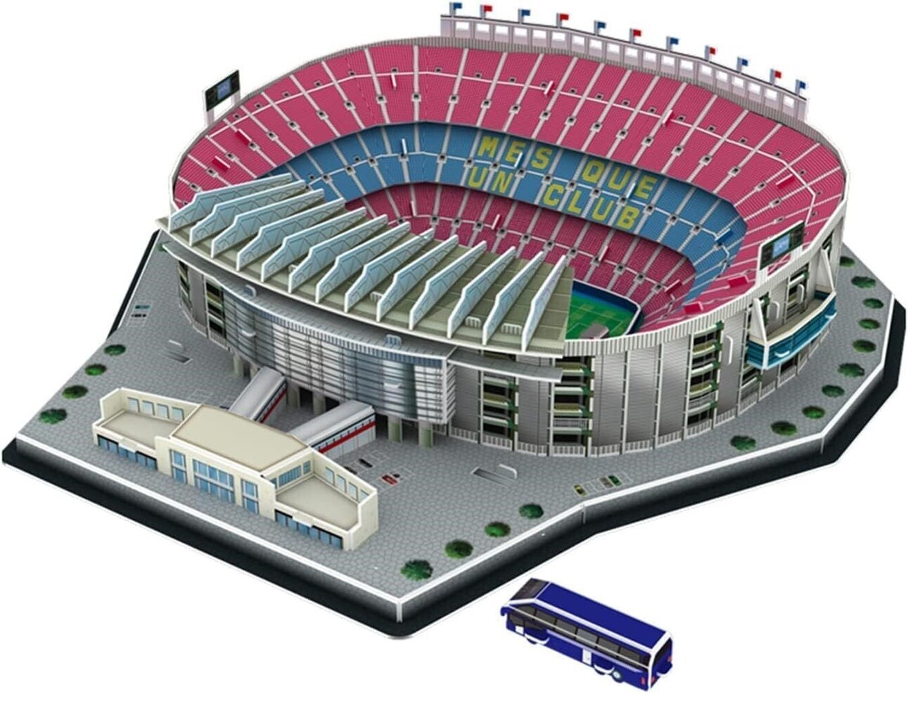 Palapeli 3D jalkapallostadion BARCELONA CAMP NOU hinta ja tiedot | Palapelit | hobbyhall.fi