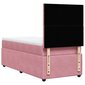 vidaXL Continental sänky patjalla Pink Velvet 80x200 cm hinta ja tiedot | Sängyt | hobbyhall.fi