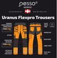 Työhousut Pesso URANUS Flexpro KD135OR, oranssi hinta ja tiedot | Työvaatteet | hobbyhall.fi