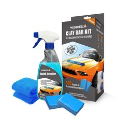 Visbella Clay Bar Kit pintapuhdistusaine biologisesta ja teollisesta savesta. hinta ja tiedot | Visbella Autotuotteet | hobbyhall.fi