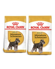 Royal Canin Miniature Schnauzer aikuisille kääpiösnautsereille, 2x7,5 kg hinta ja tiedot | Koiran kuivaruoka | hobbyhall.fi