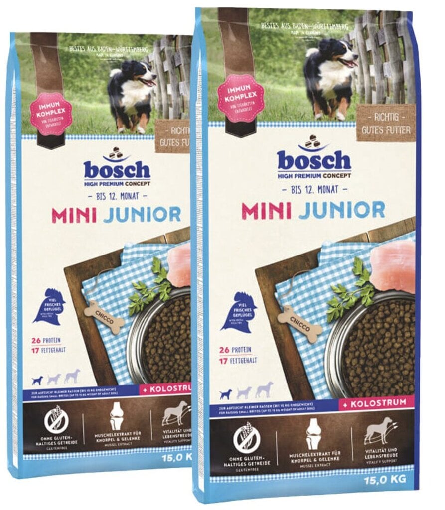 Bosch Mini Junior, siipikarjaa, 30 kg hinta ja tiedot | Koiran kuivaruoka | hobbyhall.fi