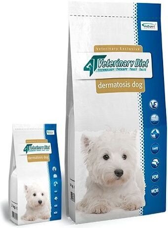 VetExpert 4T Veterinary Diet Dog Dermatosis, lohta, 12kg hinta ja tiedot | Koiran kuivaruoka | hobbyhall.fi