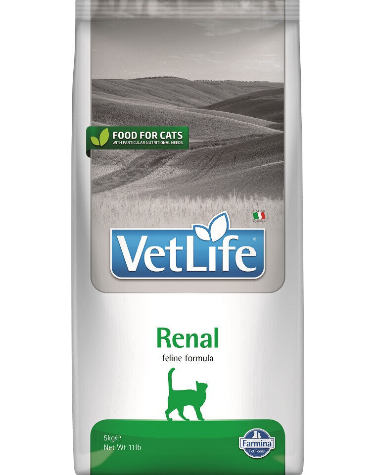 Farmina Vet Life Cat Renal 5, kg hinta ja tiedot | Kissan kuivaruoka | hobbyhall.fi