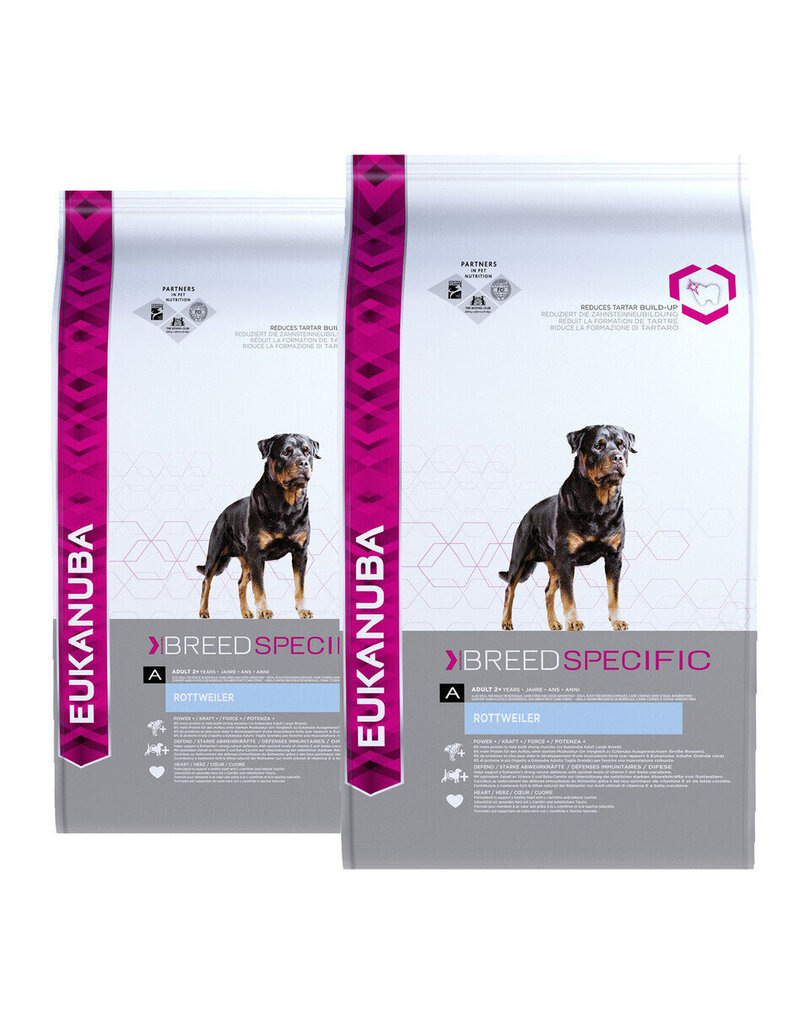 Eukanuba Adult Breed Specific Rottweiler, 24 kg hinta ja tiedot | Koiran kuivaruoka | hobbyhall.fi