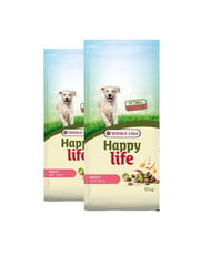 Versele-Laga Happy Life aikuisille isoille ja jättirotuisille koirille, lammasta ja riisiä, 2x15 kg hinta ja tiedot | Koiran kuivaruoka | hobbyhall.fi