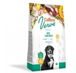 Calibra Dog Verve GF Adult Large Chicken & Duck, siipikarjaa, 12 kg hinta ja tiedot | Koiran kuivaruoka | hobbyhall.fi