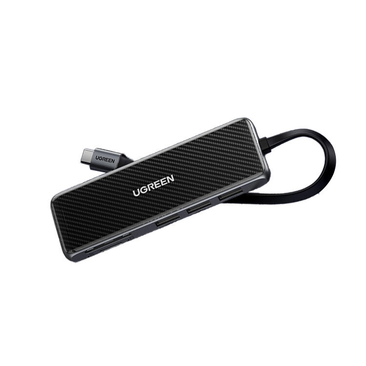 Sovitin UGREEN 70550 CM305 7in1 Type-C Sisään HDMI PD100W 3USB3.0 SD/TF för HUAWEI Mate40/P50 Samsung S20 hinta ja tiedot | Adapterit | hobbyhall.fi