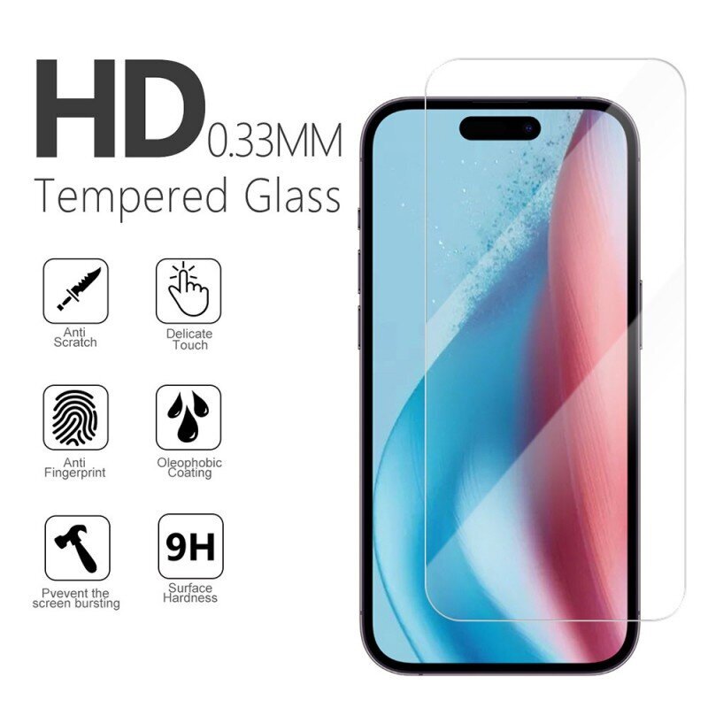 Karkaistua lasia 2,5D Premium iPhone 13 Pro Max / 14 Plus 6,7:lle hinta ja tiedot | Näytönsuojakalvot ja -lasit | hobbyhall.fi