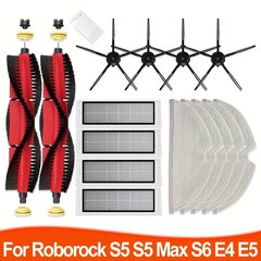 'Roborock s6 maxv s6 pure s5 max s5 s4 e4 e35 e2/xiaomi 1/1s robottipölynimuri: hanki 1 sarja pääsivuharjaa' hinta ja tiedot | Pölynimureiden lisätarvikkeet | hobbyhall.fi