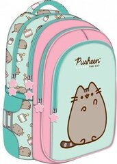 Pusheen St. Majewski moniosastoinen koulureppu. St. Majewski sinisen sävyt, pinkin sävyt, monivärinen 22 v + 4 muuta tuotetta hinta ja tiedot | Koulureput ja -laukut | hobbyhall.fi