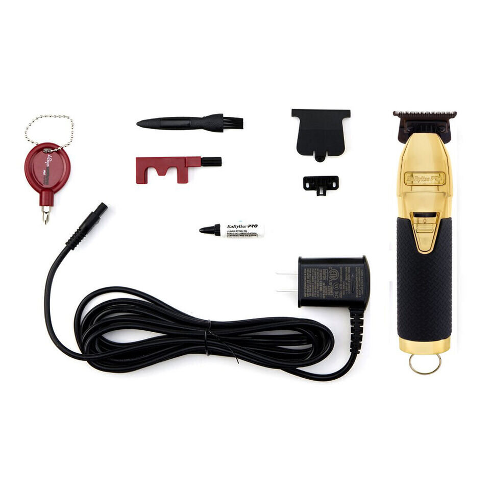 FX7870GBPE BABYLISS GOLD CONTOUR TRIMMERISARJA KÄTEVÄLLÄ LATAUSALUSTALLA VARUSTETTUNA hinta ja tiedot | Hiustenleikkuukoneet ja trimmerit | hobbyhall.fi