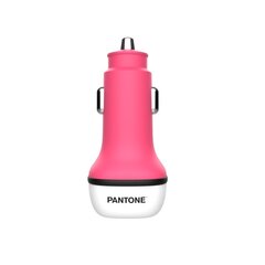 PANTONE autolaturi 38W PD QC 1x USB 1x USB-C PT-PDDC05 Pinkki 184C hinta ja tiedot | Puhelimen laturit | hobbyhall.fi